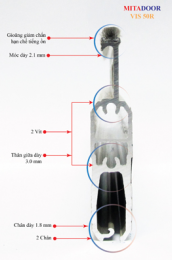 Lá Cửa Mitadoor Khe Thoáng Siêu Dày Vis 50R (2.3 ly)