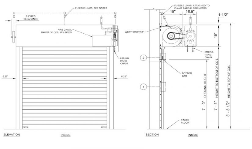 Cửa cuốn thép được xếp hạng chống cháy